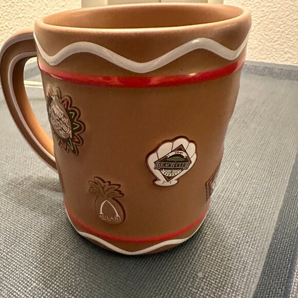 2025 Disney Parks Gingerbread Logo Castle Disneyland Ceramic Mug Coffee Cup New - Picture 3 of 5